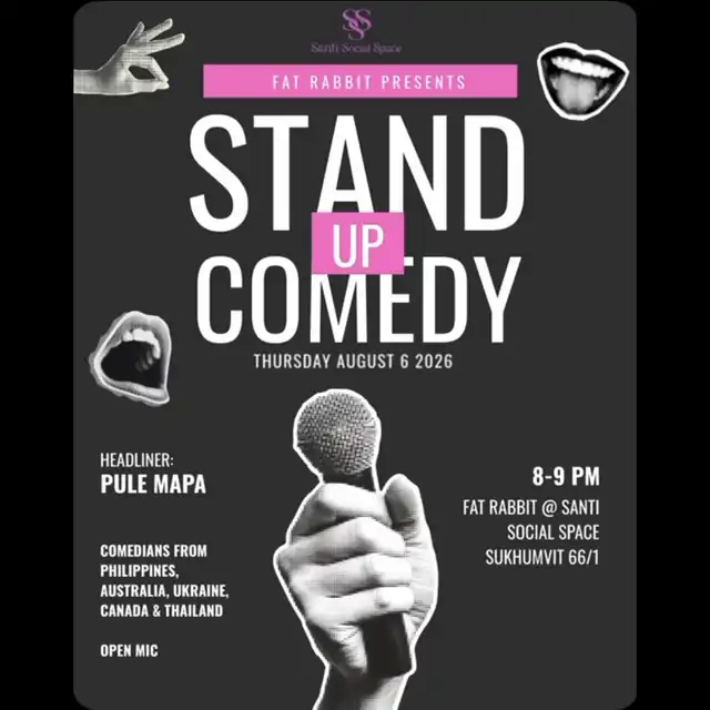 Poster for Stand-Up Comedy at Fat Rabbit